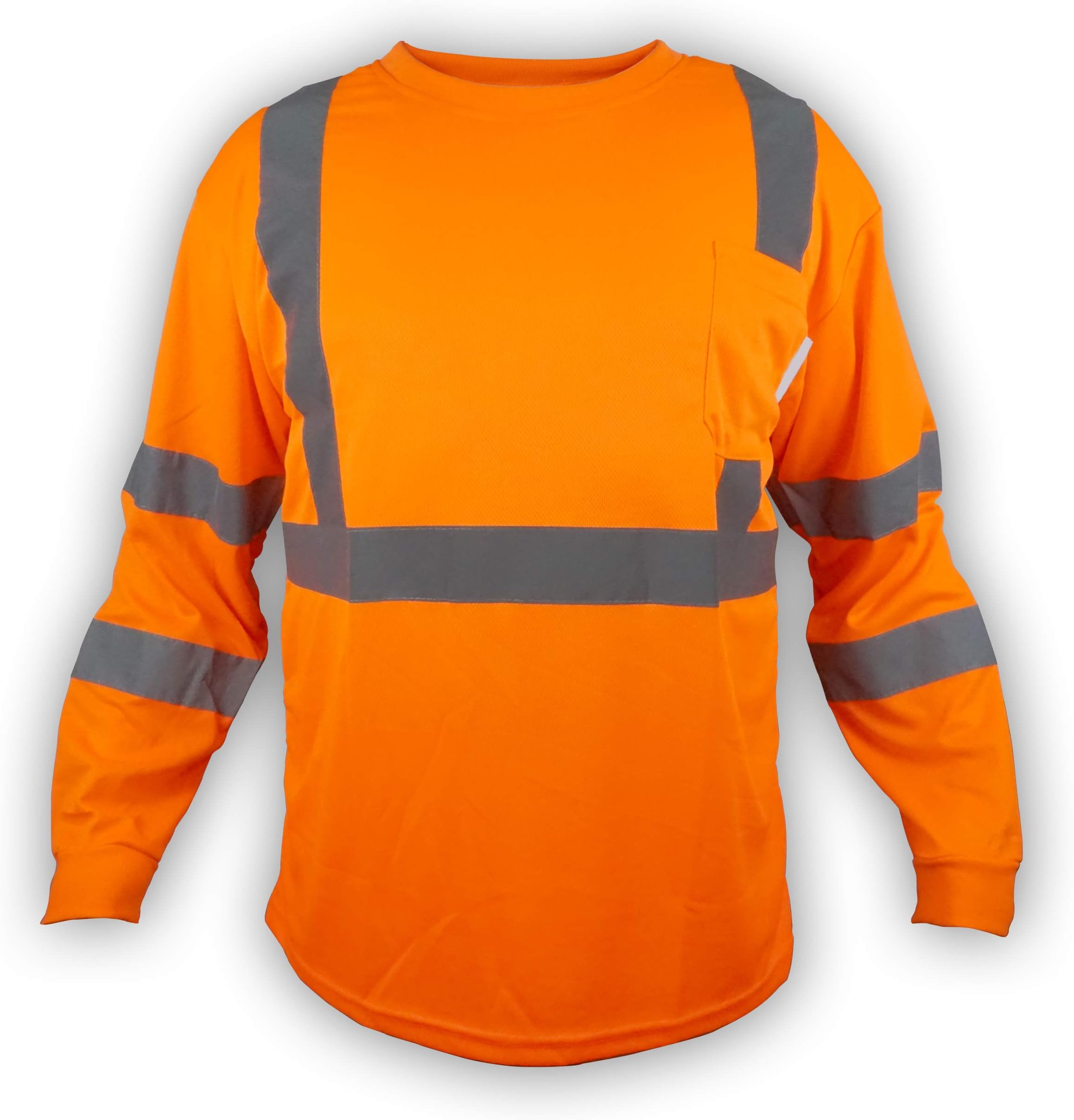 TrueCrest Construction Safety Long Sleeve T Shirt Men, 2XL