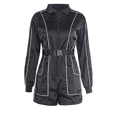 MEALIYA Reflective Long Sleeve Jumpsuit with Front Kuwait Ubuy