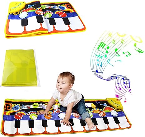 Amazon Co Jp ミュージックブランケット子供用多機能楽しいミュージックマット 小動物の鳴き声付き 子供に適しています赤ちゃん幼児リトルボーイガールピアノミュージックマット Style 1 ホーム キッチン