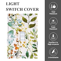 Cuitxrac Tropical Plants 1 Gang Light Switch Cover
