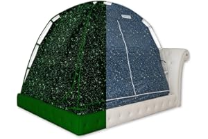 BESTEN Bed Tent for Your Privacy and Cozy Sleep (Full/Queen, Night Sky (Glow-in-The-Dark))