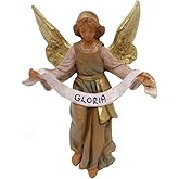 Fontanini by Roman Inc., Gloria Angel, 5" Holy Family Collection, Nativity Figure and Accessories, Hand Sculpted and Painted