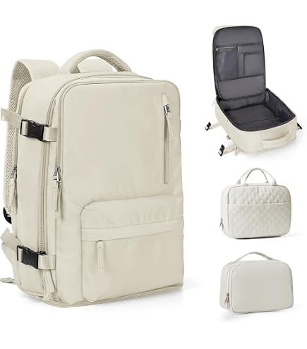 coowoz Large Travel Backpack Carry On for Women Man Waterproof Gym Backpacks with Laptop Compartment Mochila de Viaje Teacher Personal Item Backpack Rucksack Airplane Accessories Must Haves(Brown) : Clothing, Shoes &