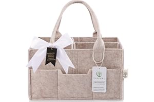 Tuyeabc. Baby Diaper Caddy - Enlarge Nursery Storage Bin and Car Organizer for Diapers and Wipes - Storage Basket for Newborn Essentials, Gift for Baby Shower and Registry Must