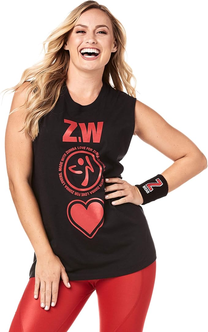 Zumba Fitness® Unisex Workout Tank Top with Fashion Print Camisa ...