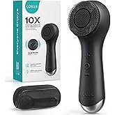 COSLUS FBS03 Face Scrubber Facial Cleansing Brush: 2 in 1 Spin and Vibration Patented, Silicone Electric Exfoliator Scrubber 
