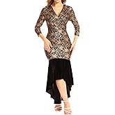 Evening Gowns for Women Formal Off Shoulder Wedding Guest Party Dress Elegant Short Sleeve Split Long Cocktail Dresses