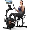 MERACH Recumbent Exercise Bike for Home with Smart Bluetooth and Exclusive App Connectivity, LCD, Heart Rate Handle, Magnetic Recumbent Bikes S08/S23