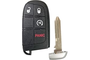 Car Key Fob For Dodge Journey Durango 4 Button Keyless Smart Remote FCC ID: M3N-40821302 / P/N: 68066350;by AUTO KEY MAX (SIN