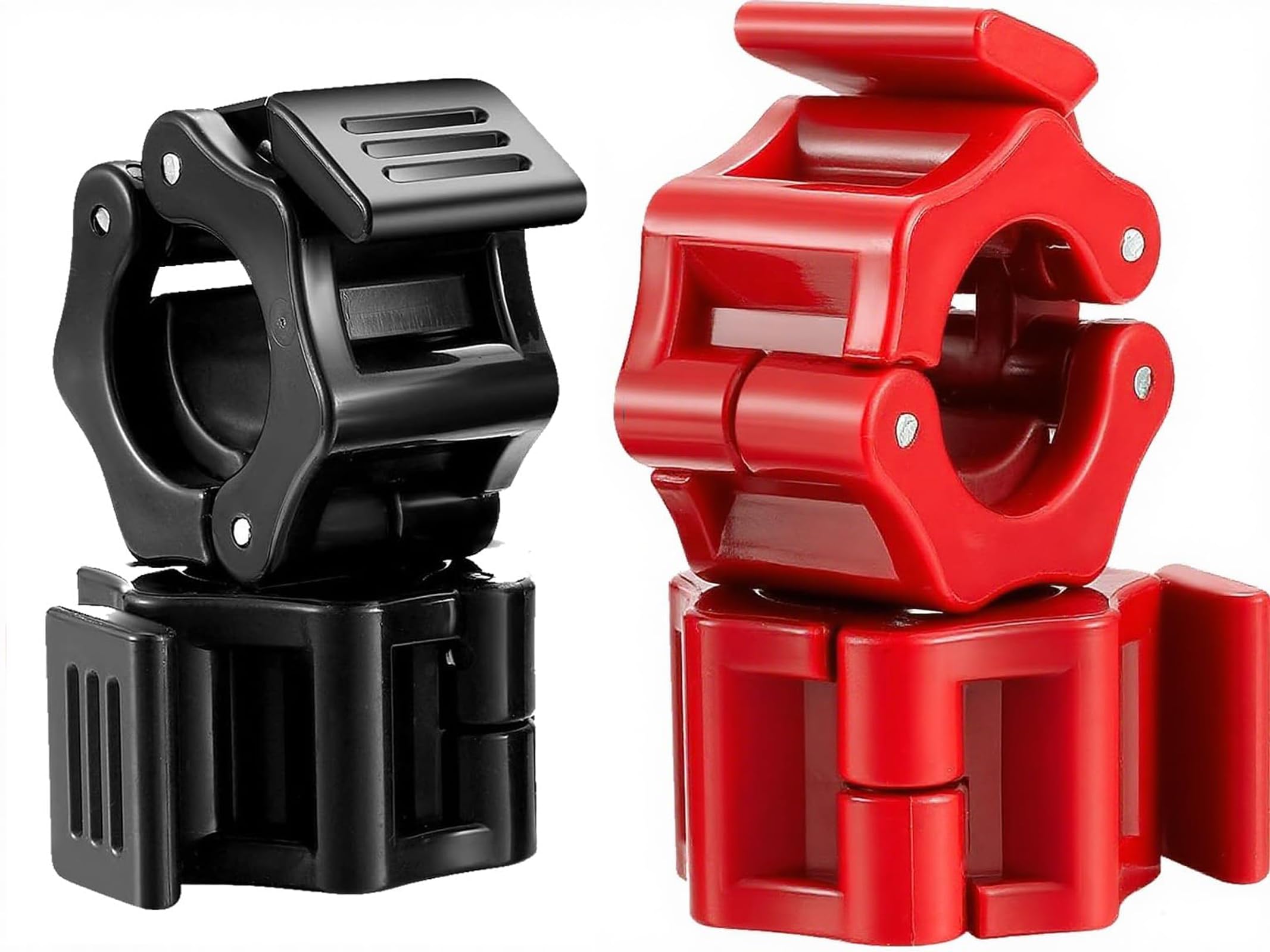 4pcs Barbell Clamps Collar,1 Inch Non-Slip Weight Clamp Quick Release Lock Collar Clamp Locking Plates Clips for Weightlifting Cross Fitness Strength Training,Fitness Strength Training,Bodybuilding