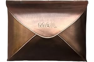 NACH Wall Mount Mailboxes for Outside, 12.5 x 5 x 10 inch Copper Wall Mailboxes for Outside, Waterproof Mailboxes for Outside - Envelope Mailbox