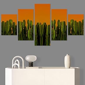 SIGNWIN 5 Panel Canvas Wall Art Modern Art...