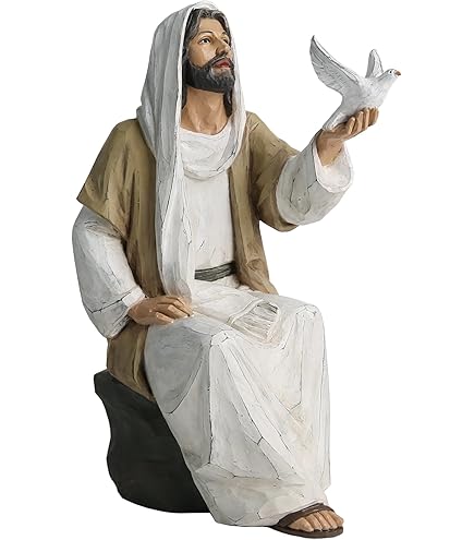 Amazon.com: BHEII Jesus Malverde Sitting Religious Figurine Mexico
