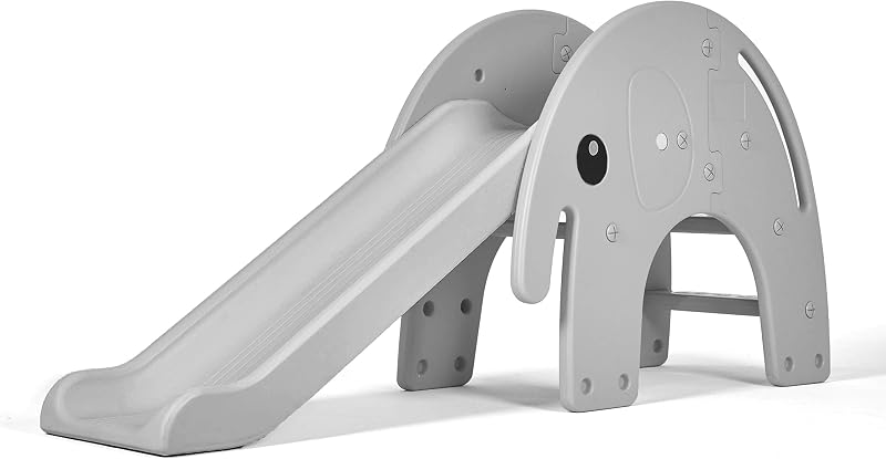 Hooga Playroom Elephant Kids Indoor Outdoor Slide Grey Toy HG19012P