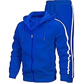 MACHLAB Men's Running Tracksuit Athletic Sports Casual Workout Full Zip Sweatsuit