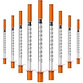 Insulin Syringes with Needle 1ml/cc 30G 1/2 Inch (12.7mm) Insulin Syringe Individually Wrapped Pack of 25