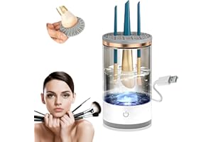 SENLONG Electric Makeup Brush Cleaner - Automatic Makeup Brush Cleaner Tool,Deep Cleaning,Efficient Electric Makeup Brush Cleaner Machinev (black)