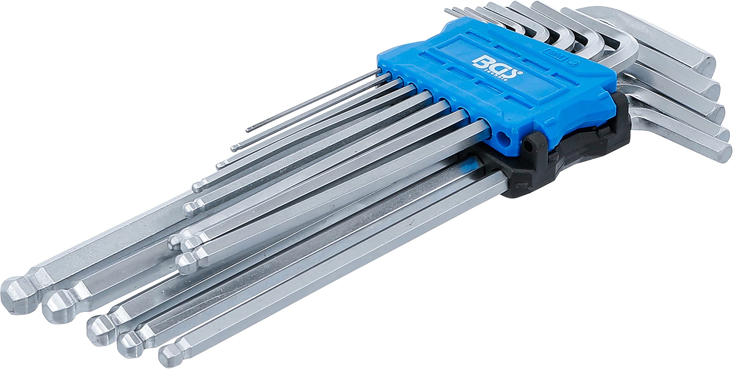 BGS 9799 | L-Type Wrench Set | extra long | internal Hexagon / internal Hexagon with Ball Head 1.5 - 10 mm | 13 pcs.