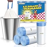 T.FORING 1.2 Gallon Mini Trash Bags Drawstring