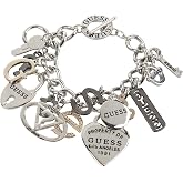 Guess Logo Charm Toggle Bracelet, Mixed Metal