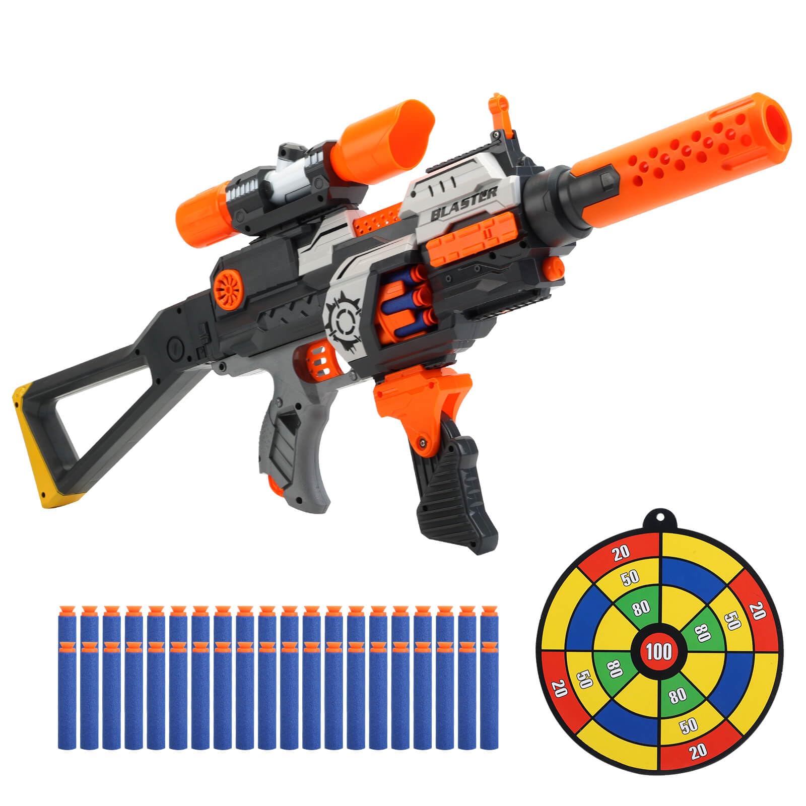 Automatic Electric Toy Gun Sniper with 40 Bullets, Realistic Dart ...