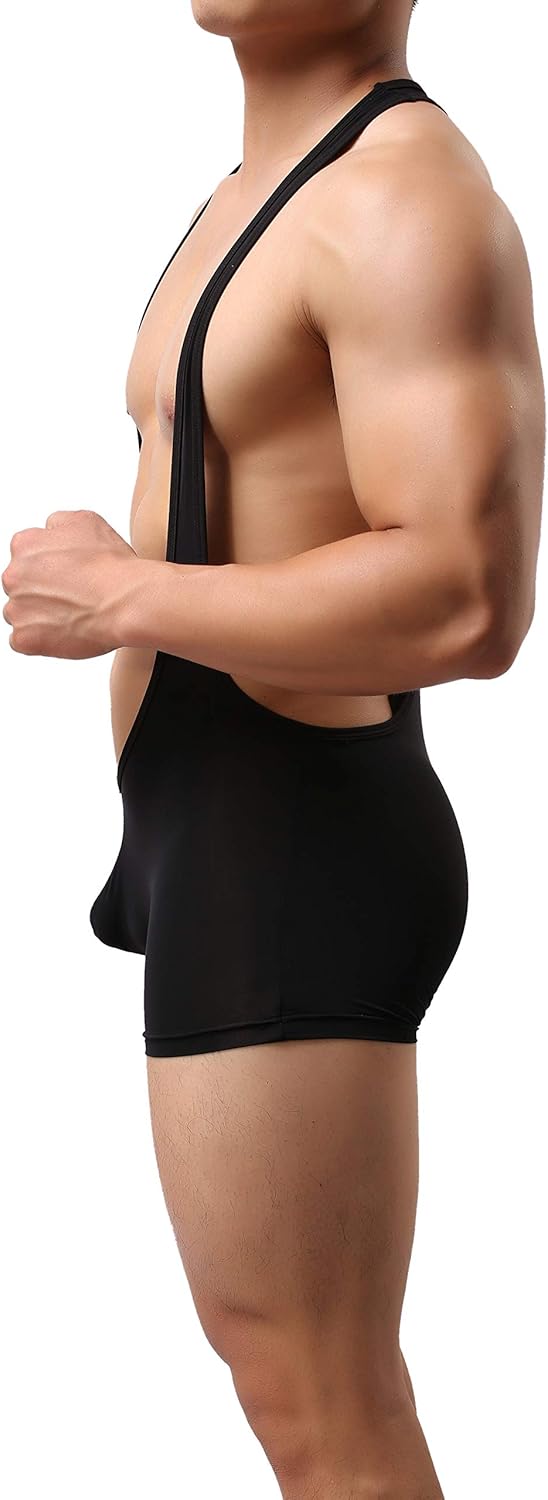 MuscleMate Premium Men's Wrestling Leotard, Men's Wrestling Singlet Bodysuit, Silky Smooth.: Clothing