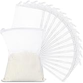 Geiserailie 15 Pcs Aquarium Filter Media Bags 150um Zipper,5.5 x 7.9 Inch | Reusable Fine Filter Bags Mesh for Activated Carbon Resins, Aquarium Canister Sump System