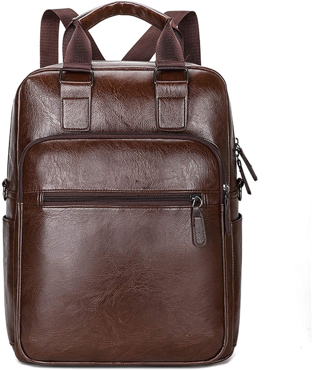 PU Leather Backpack for Mens,Business Waterproof Leather Backpacks