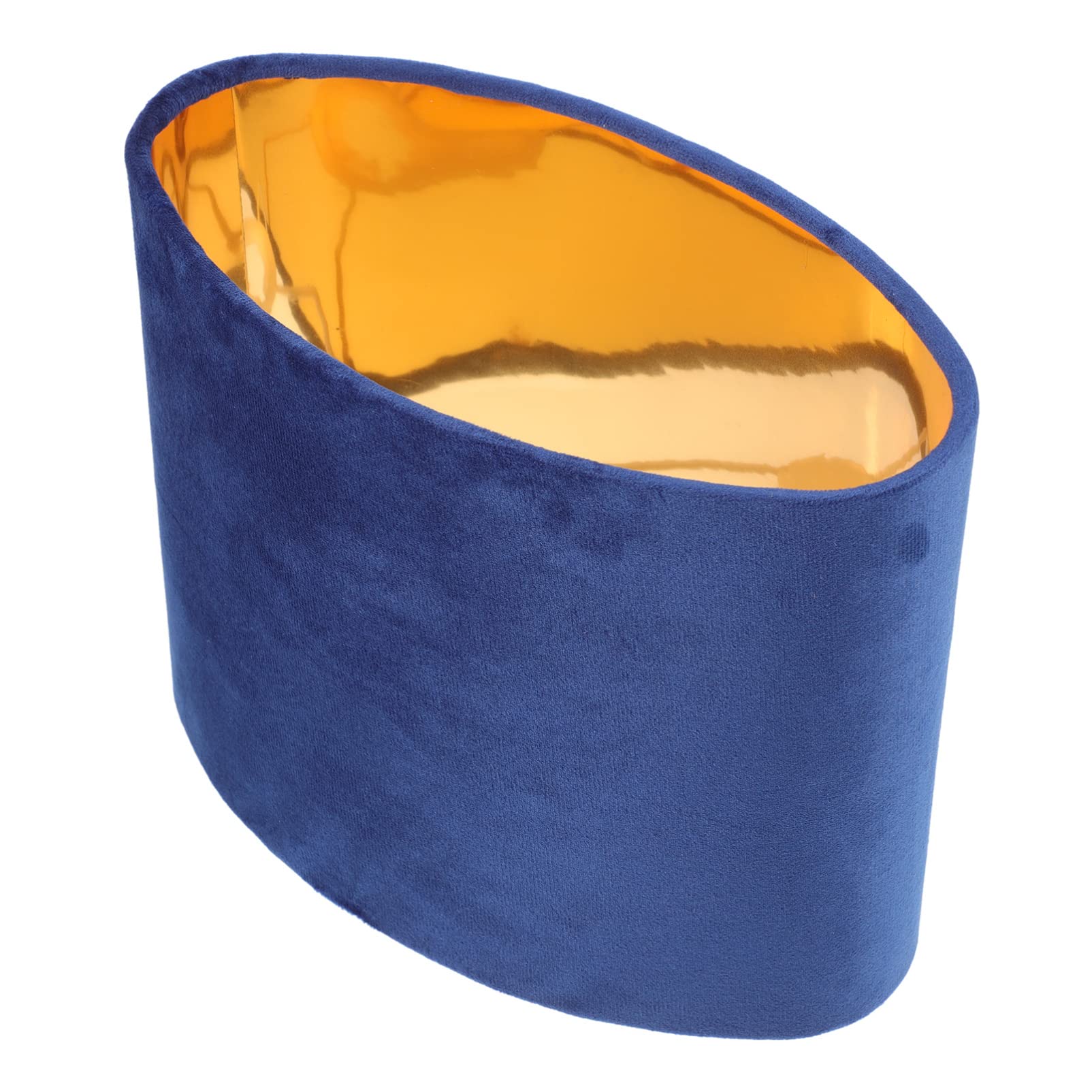 KALLORY Cloth Lamp Shade Oval Shaped Clip-on Lamp