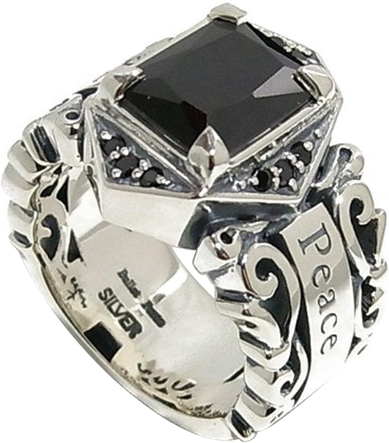 国内在庫 Bullet Peace キュービックジルコニア アラベスク シルバーリング 9 23号 指輪 リング Ringメンズ レディース 男性女性指輪 ブランド プレゼント 人気 彼氏 かわいい おしゃれ 指輪 リング Indonesiadevelopmentforum Com