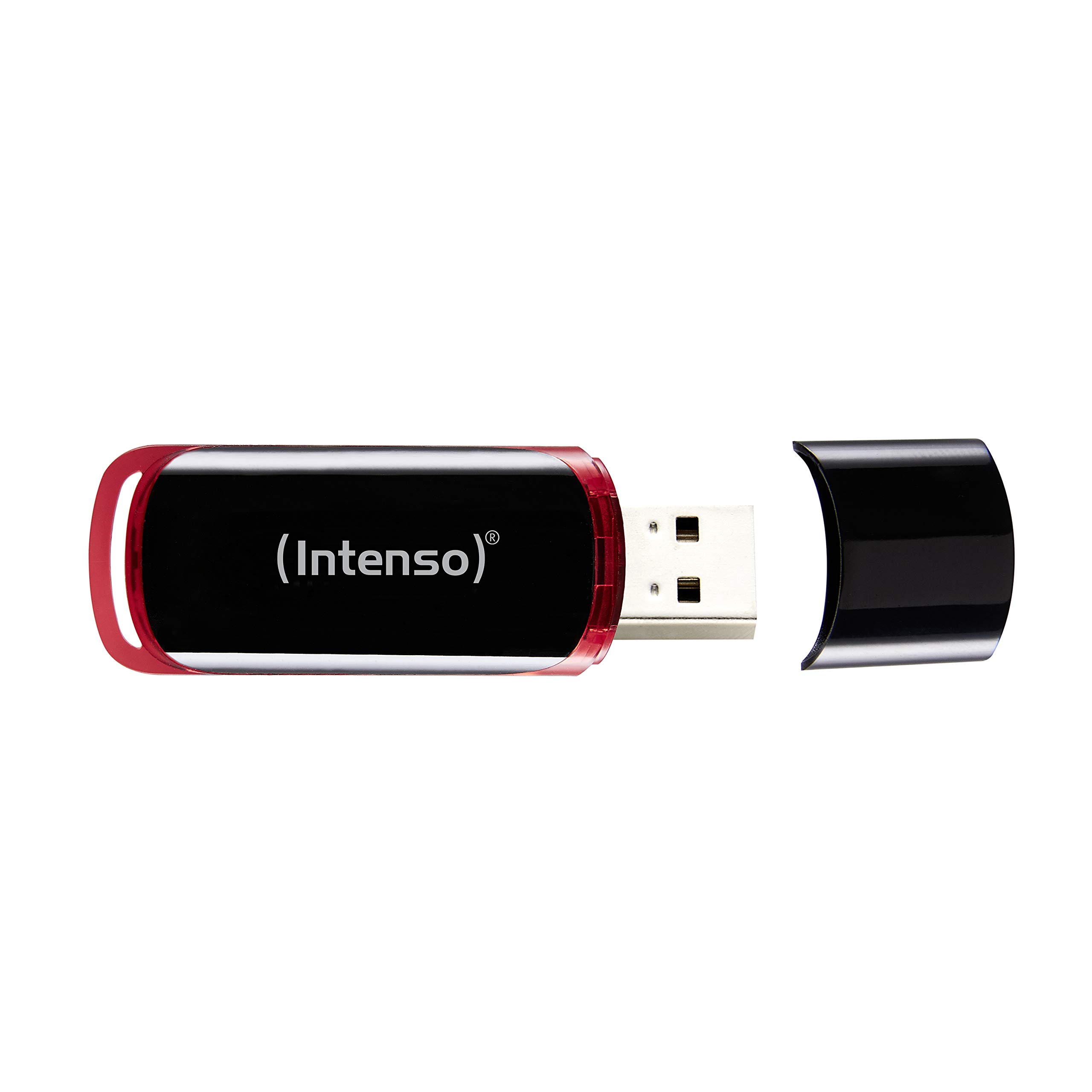 Intenso Business Line - Flash Drive 8 GB - USB 2.0, Black/Red