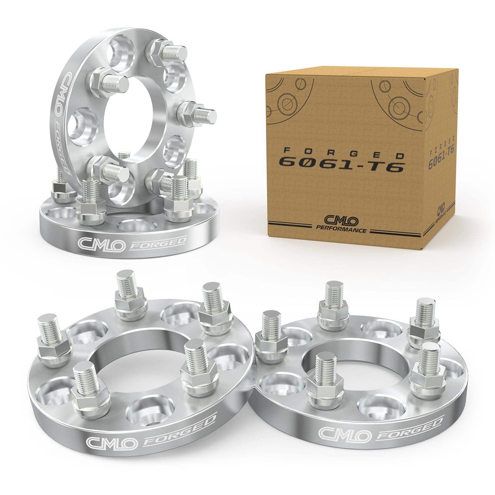 Photo 1 of Customadeonly 5x4.5 to 5x4.25 Wheel Adapters (Hub to Wheel) with 1/2-20 Studs (1 Inch Thick), Enable 5x4.5 Hub to Use 5x4.25 Wheel (73.1mm Bore 4pcs) 5x114.3 to 5x108 Wheel Adapter