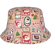 YFBXHSN Merry Christmas Bucket Hats for Women Men,Christmas Fisherman Hat Travel Funny Hat Holiday Decoration
