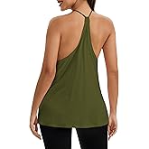 Bestisun Racerback Workout Yoga Tank Tops Backless Athletic Sports Shirts for Women