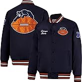 Ultra Game Mens NFL Official Supreme Heritage Satin Jacket