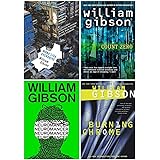 Sprawl Series Complete 4 Books Collection Set by William Gibson (Neuromancer, Count Zero, Mona Lisa Overdrive & Burning Chrom