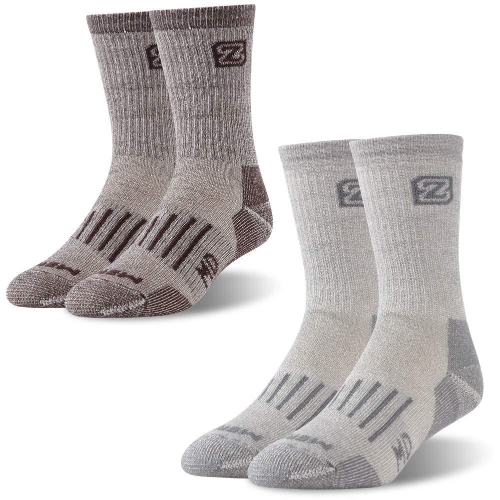 Merino Wool Socks Hiking Socks Thermal Outdoor Sports Socks 2 Pairs