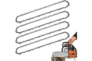 Vkinman 4 Pack 8 Inch 1/4" Pitch 47 Drive Links .043" Gauge Chainsaw Chains, Replacement for Seesii 8 inch DL07, Replacement 