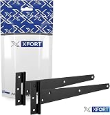 XFORT 2 Pack 150 mm T-Hinges Black Japanned for External Doors view 7