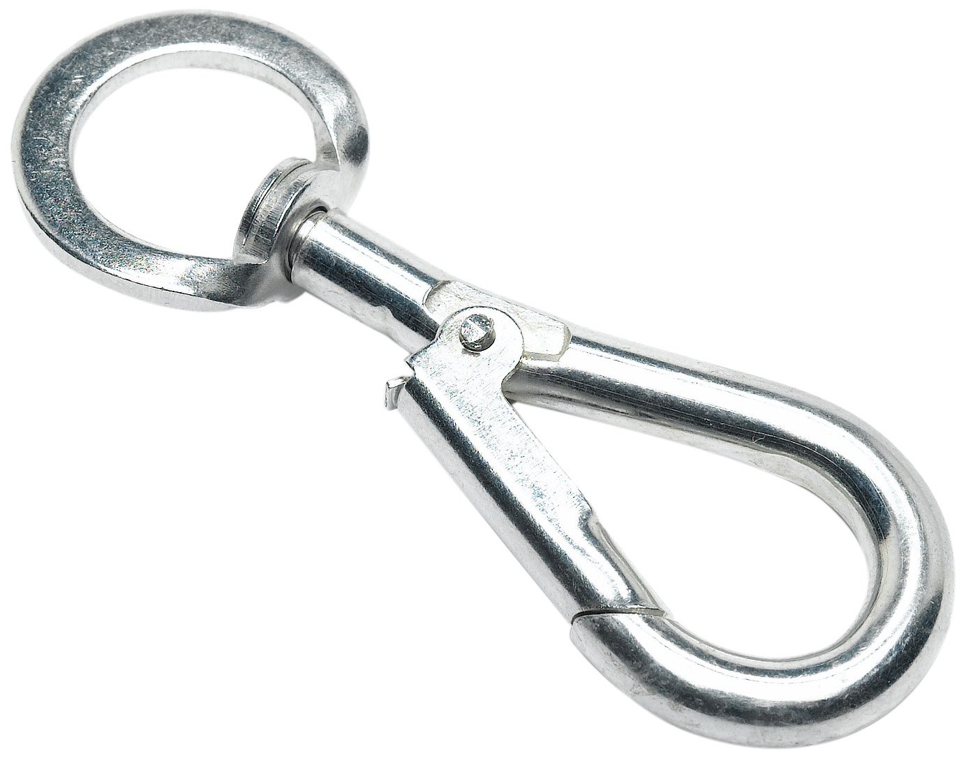 Merriway BH02045 (2 Pcs) Spring Hook to Swivel, Black 5mm (3/16 inch) - Pack of 2 Pieces