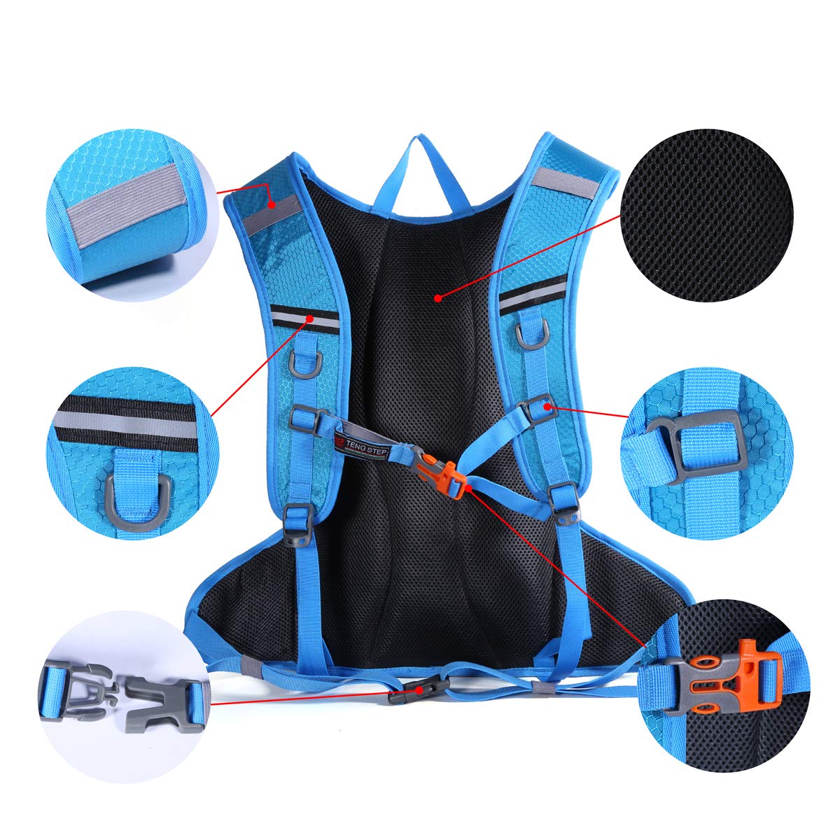 DAVIDNILE Hydration Backpack - Prefect Outdoor Gear for Skiing, Running, Hiking, Cycling, Camping, Climbing