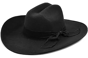 Keilin Cowgirl Hat Brushed Cowboy Hat for Women and Men Customizable Felt Western Hat with Shapeable Wide Brim