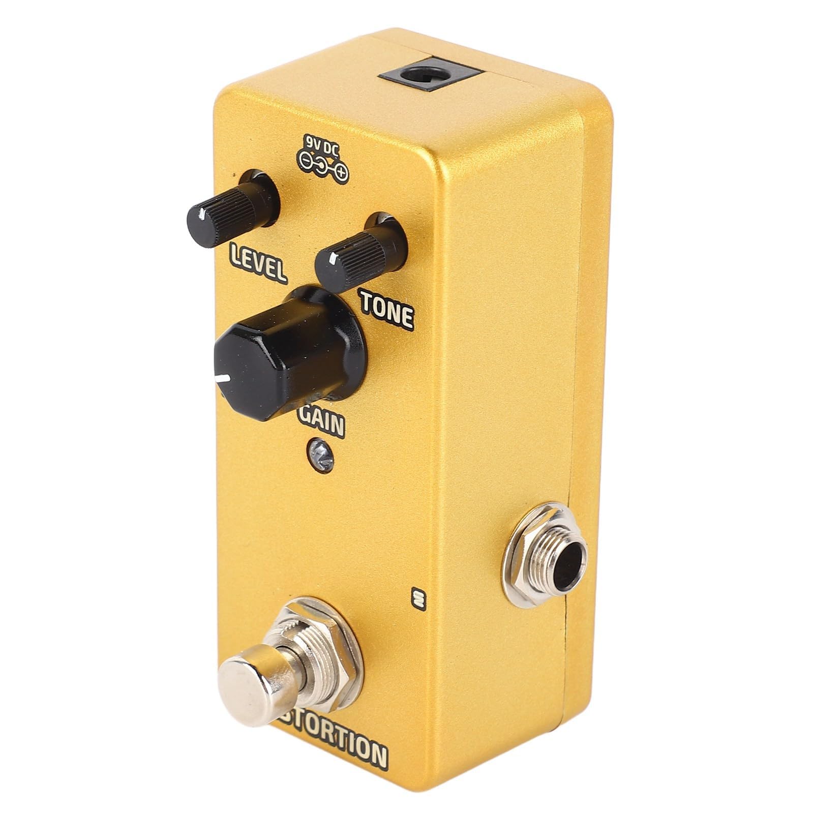 Electric Guitar Effects Pedal Mini Modulation Pedal Single Block Simulation Pedal with Excellent Sound Effect for Hard Rock (Golden Distortion)