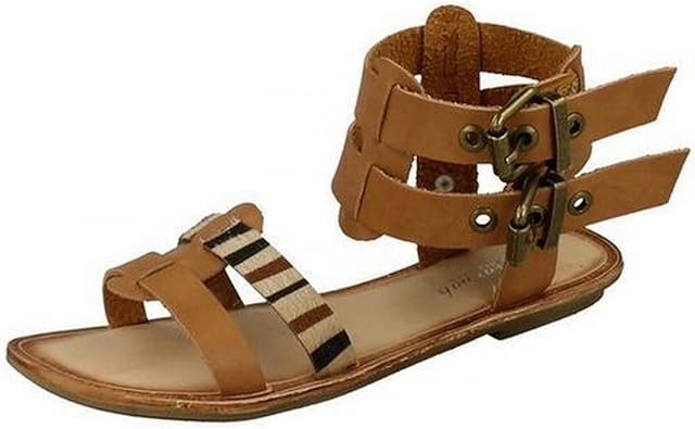 ladies tan gladiator sandals