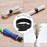 onnzuw 50PC Reusable Cable Ties Multi-Purpose Electronics Wire Straps view 2