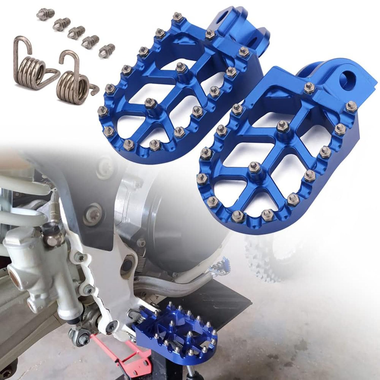 Motorbike CNC Foot Pegs Footpegs Rest Pedals For 65-701 TE TC FE FC ENDURO SUPER MOTO 14-19 FS450 15 All Models 08-14