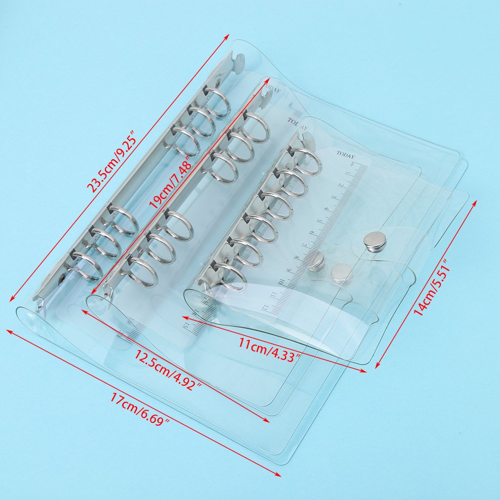 Cojunto de 3 carpetas 3 tamaños A5, A6 y A7.