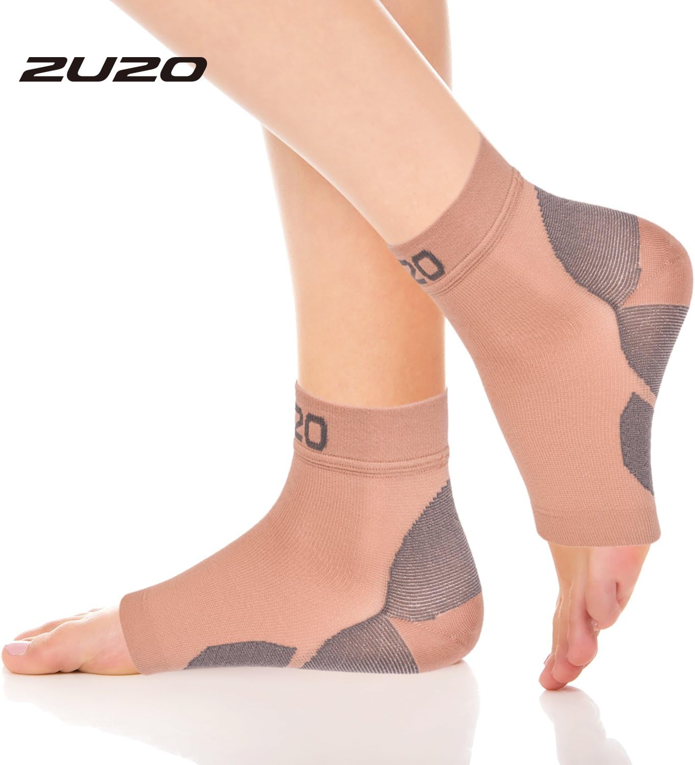 2U2O Compression Plantar Fasciitis Socks-Compression Foot Sleeves for Men & Women, Arch Pain and Swelling Relief, Ankle Brace Support, Heel Spurs Ankle Sprain