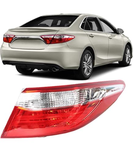 Labwork Outer Tail Light Assembly For Toyota Camry 2015-2017 – Right Rear, Red/Clear