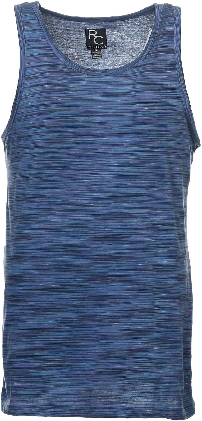 Ron Chereskin Men's Blue Abstract Tank Top